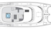 Catamaran SKYLARK -  Flybridge Layout